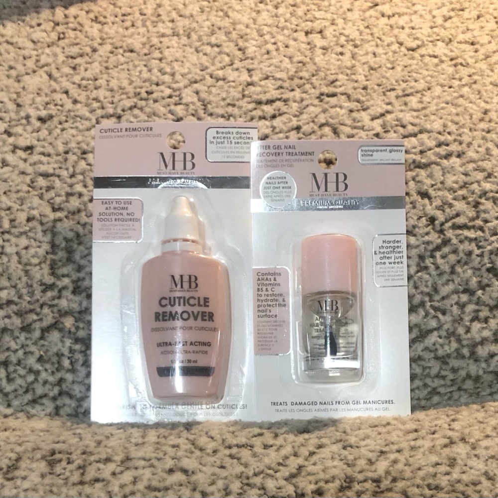 Must Have Beauty MHB Nail Recovery Treatment & Cuticle Remover (Set Of 2)